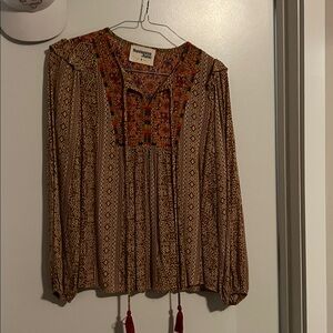 Savanna Jane Multicolor Patterned Blouse